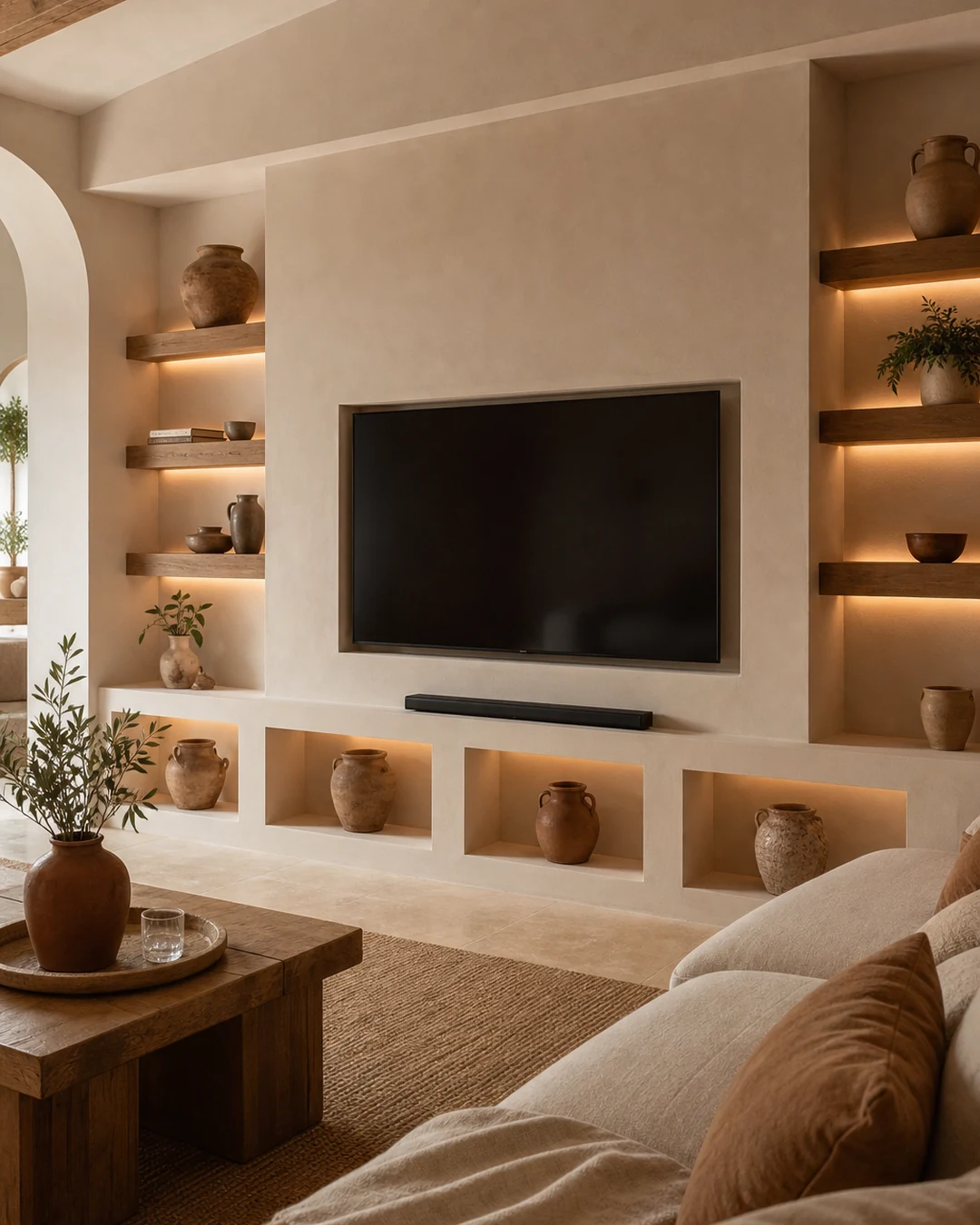 Muebles y estanterías de pladur: ejemplo de acabado