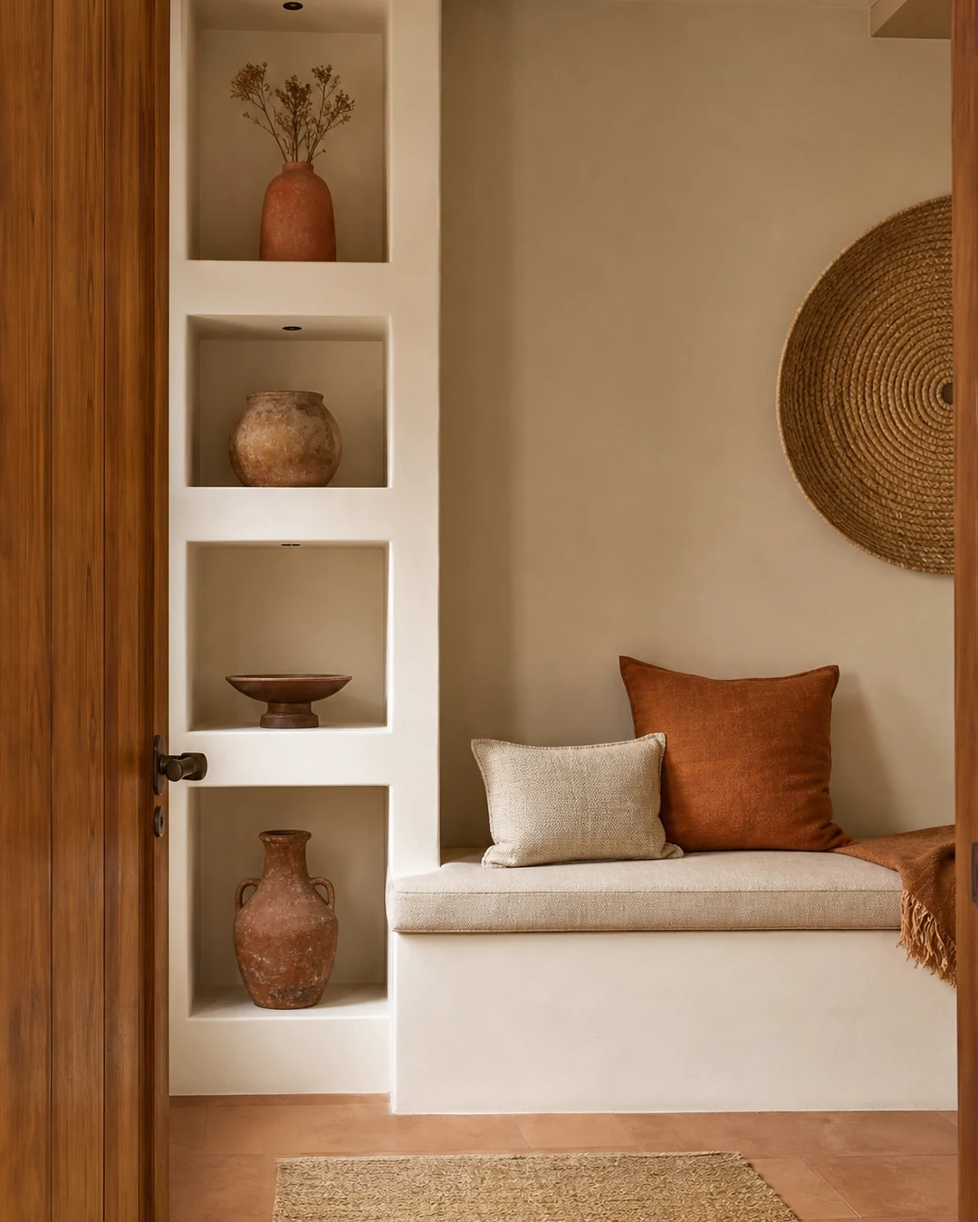 Muebles y estanterías de pladur: ejemplo de acabado