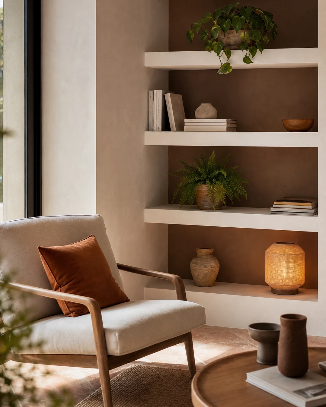 Muebles y estanterías de pladur: ejemplo de acabado
